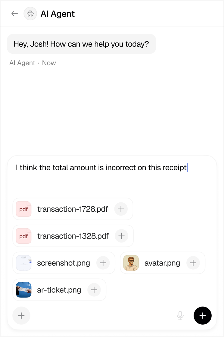 Widget, transações