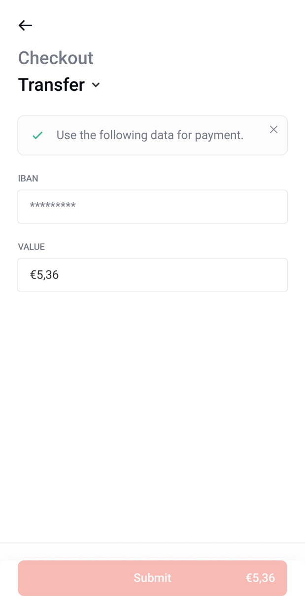 Novo envio, ecrã 30
