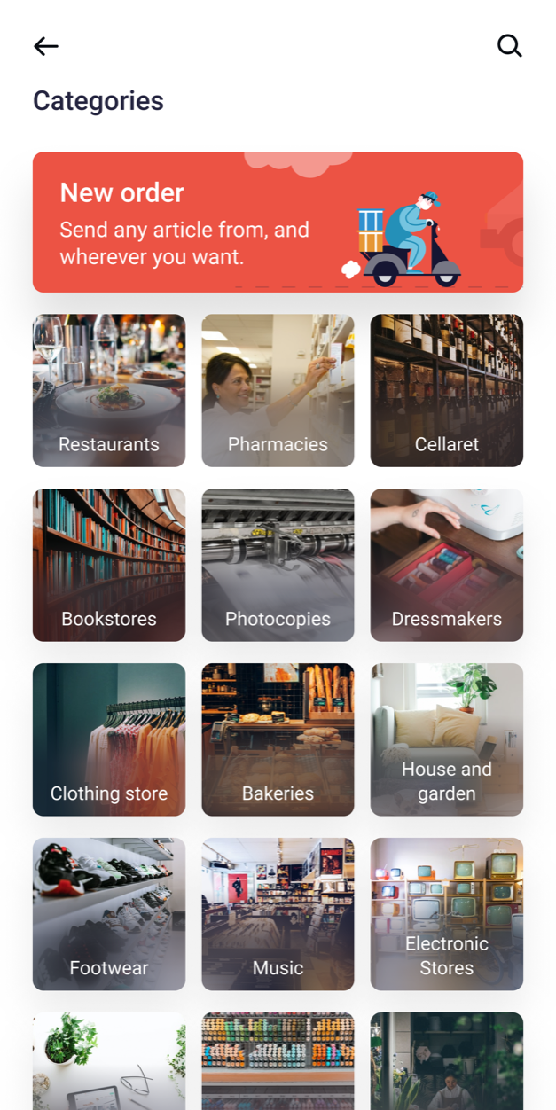 YouShip, categorias